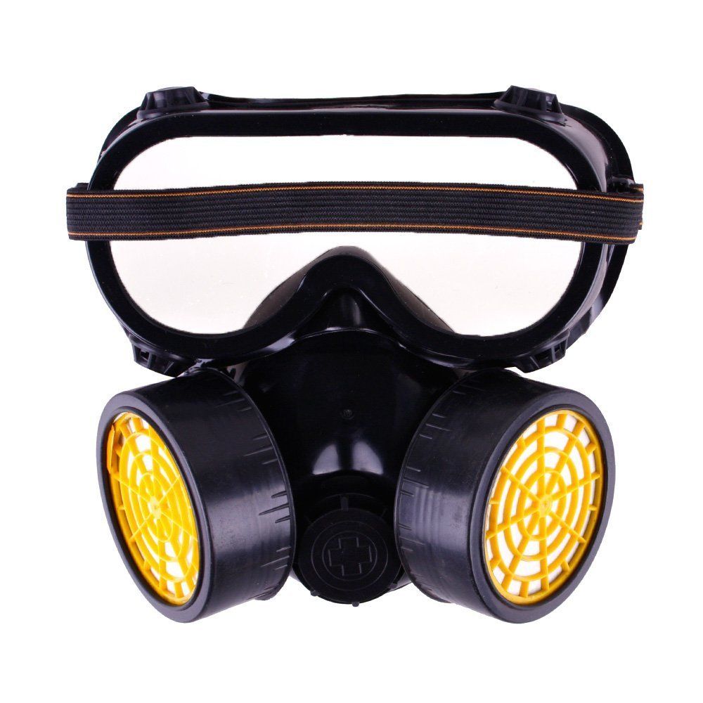 Industrial Chemical Gas Anti-Dust Respirator Mask With Goggles
